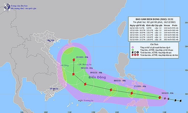 Không khí lạnh tăng cường, bão mạnh gần biển Đông