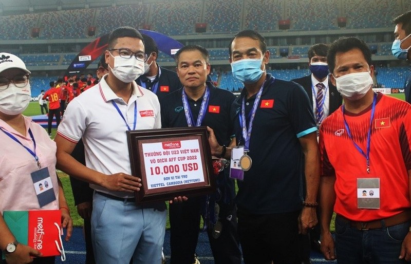 Viettel Cambodia thưởng nóng 10.000 USD cho đội tuyển U23 Việt Nam