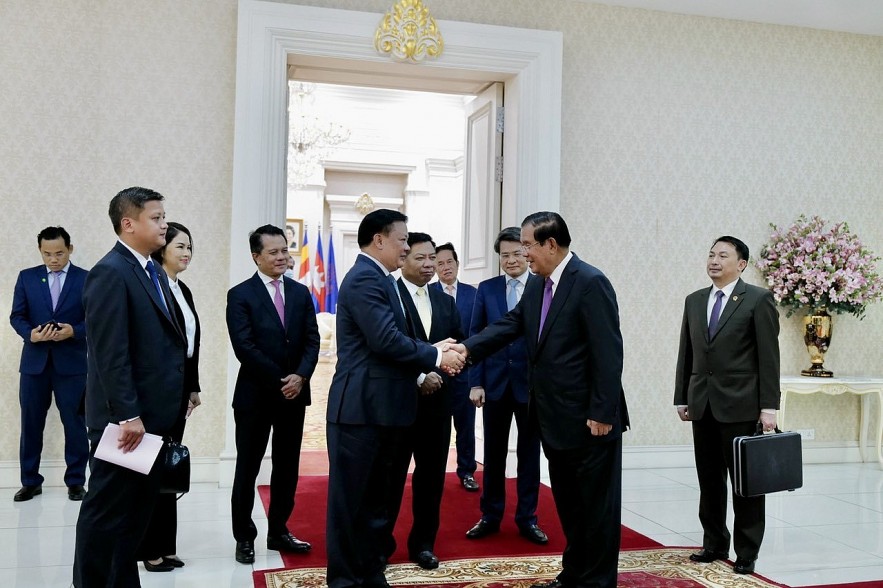 Lãnh đạo cấp cao Vương quốc Campuchia tiếp Đoàn đại biểu cấp cao thành phố Hà Nội