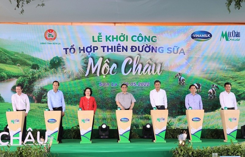Mộc Châu Milk và Vinamilk ra mắt và khởi công dự án “Tổ hợp Thiên đường sữa Mộc Châu”