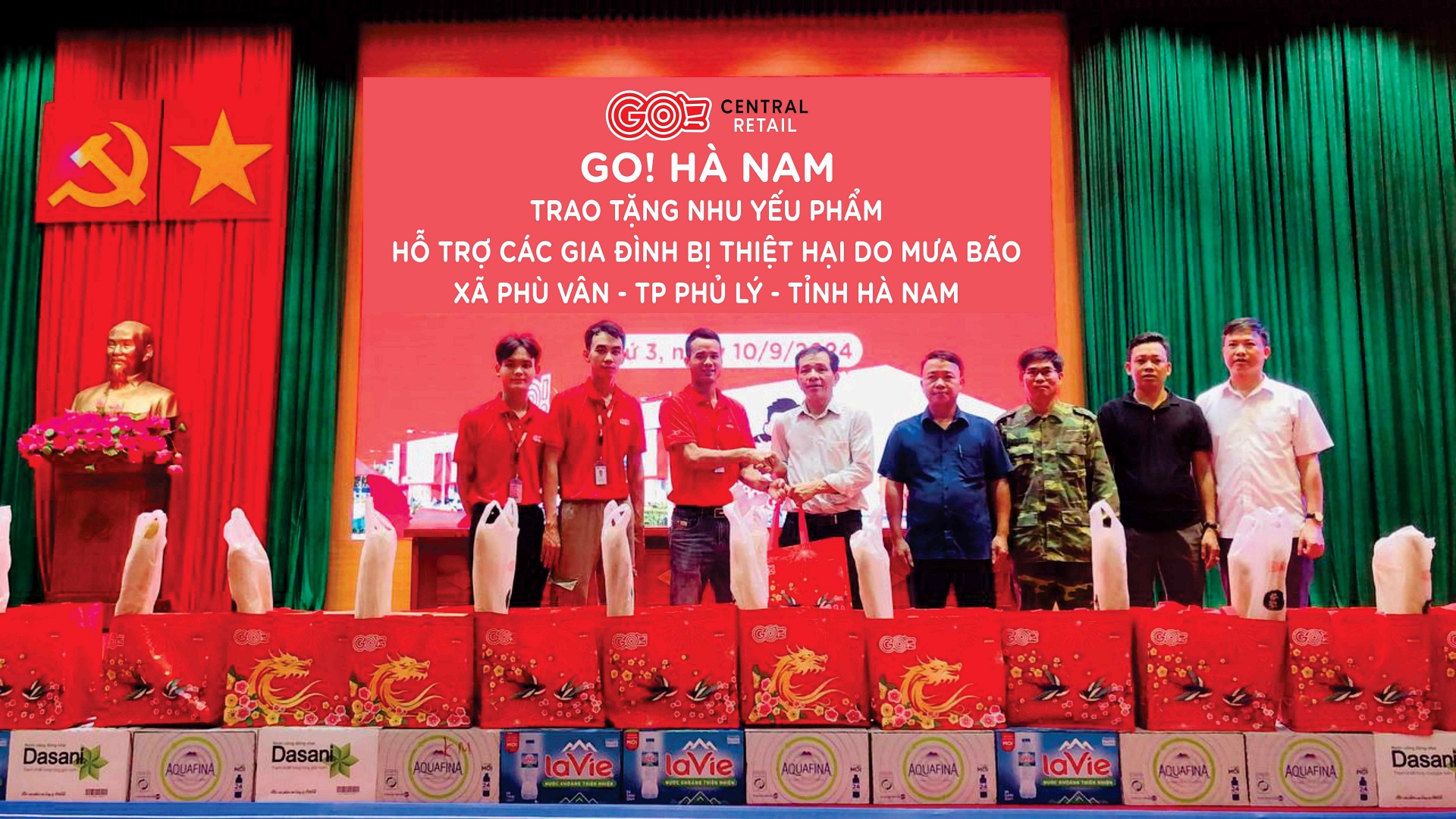 Central Retail Việt Nam chung tay hỗ trợ 10.000 suất hàng cứu trợ đồng bào bị bão lụt