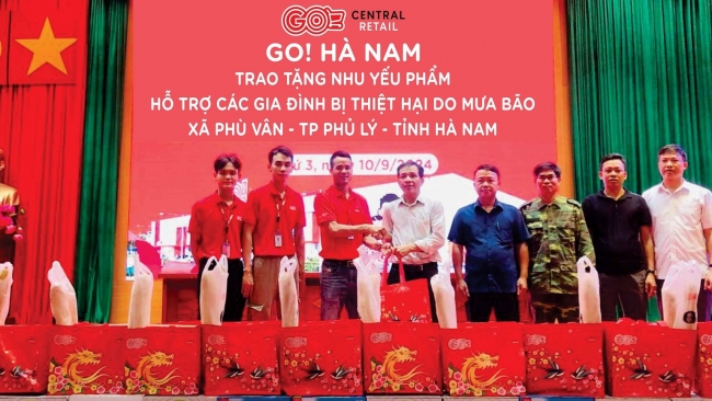 Central Retail Việt Nam chung tay hỗ trợ 10.000 suất hàng cứu trợ đồng bào bị bão lụt