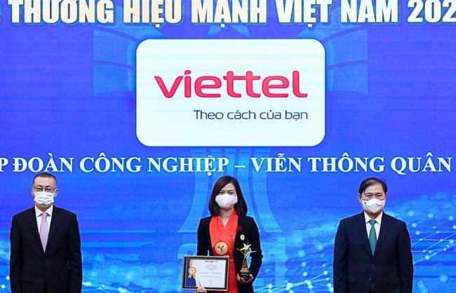 Viettel được công nhận là thương hiệu hàng đầu của Việt Nam