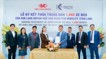 Kim Long Motor xuất khẩu 1.000 xe buýt sang thị trường Thái Lan