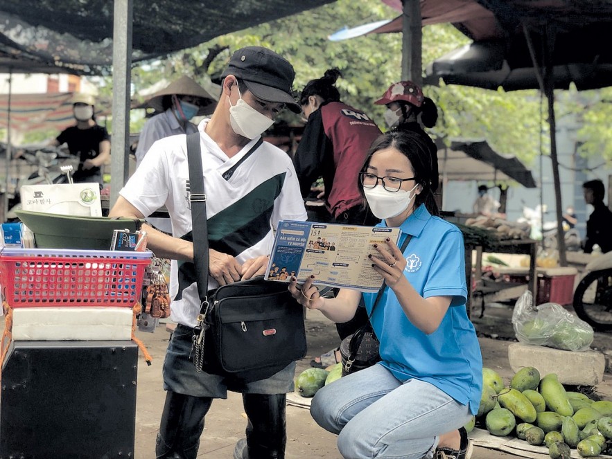 Truyền thông chính sách bảo hiểm xã hội tới người lao động tự do tại tỉnh Bắc Giang.