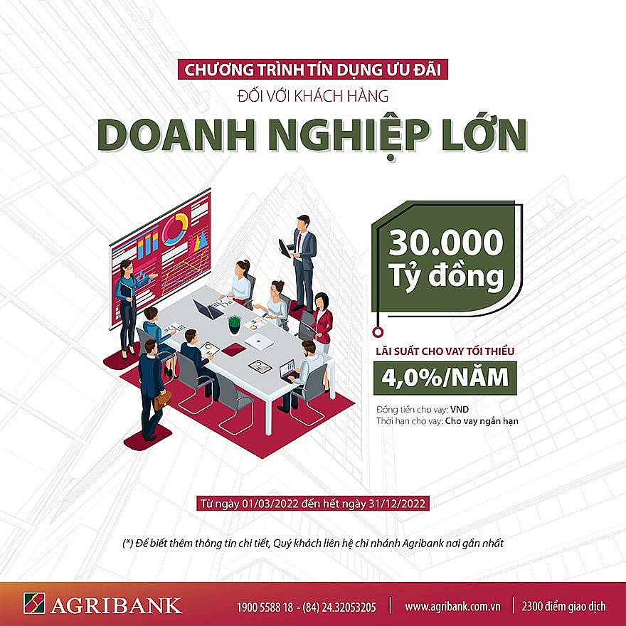 Agribank tiếp tục đồng hành với khách hàng doanh nghiệp lớn