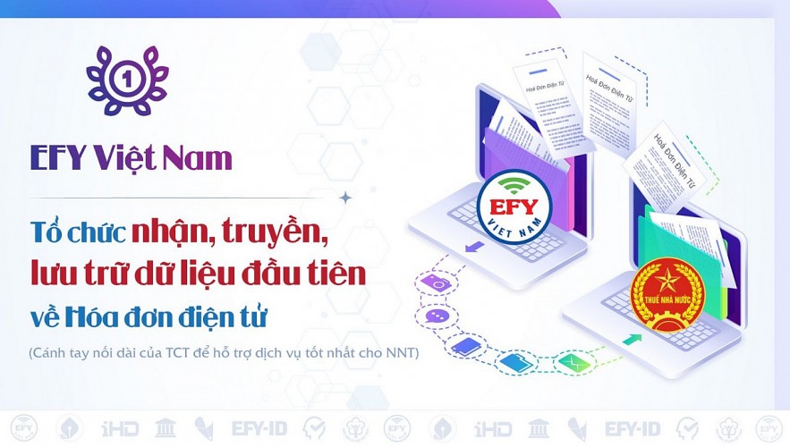 EFY Việt Nam chính thức cung cấp dịch vụ nhận, truyền, lưu trữ dữ liệu về hóa đơn điện tử