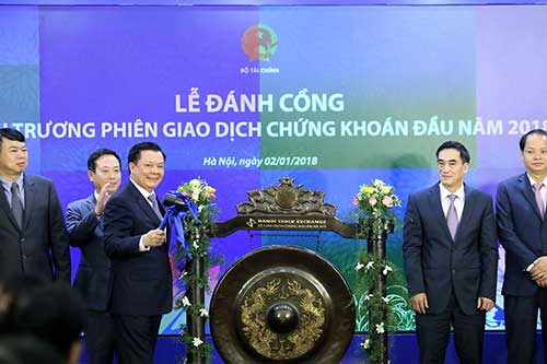 Đánh cồng phiên giao dịch đầu năm 2018