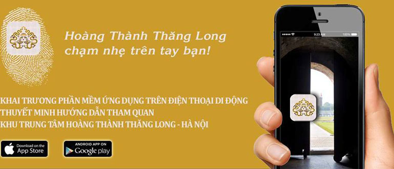 Phần mềm ứng dụng trên smatphone hướng dẫn tham quan Hoàng thành Thăng Long