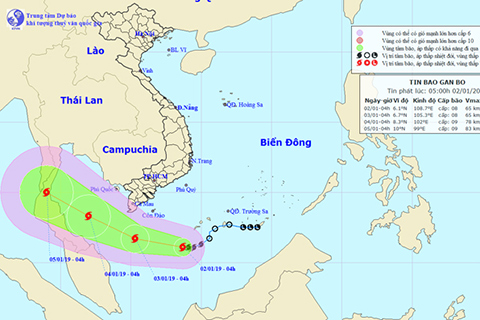 Bắc bộ vẫn chìm trong rét buốt, Biển Đông đón cơn bão số 1