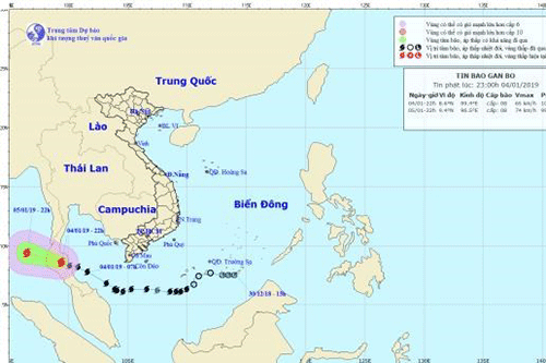 Bão số 1 không còn khả năng ảnh hưởng trực tiếp đến Việt Nam