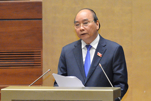 Ngày 10/11/2020, tại Kỳ họp thứ mười, Quốc hội khóa XIV, Thủ tướng Chính phủ Nguyễn Xuân Phúc