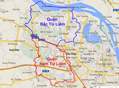 Hà Nội: Hai quận mới hoạt động từ ngày 1/4