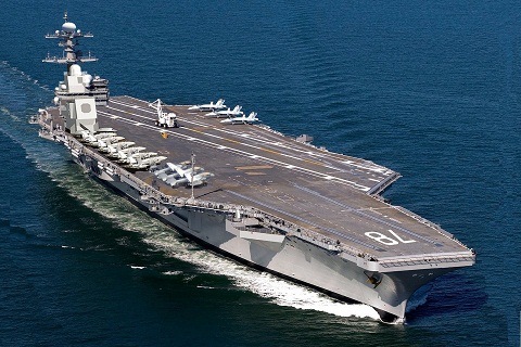 1- Tàu sân bay USS Gerald Ford&amp;#58; 13 tỷ USD