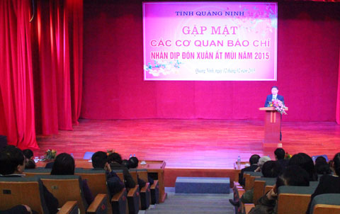 Toàn cảnh buổi gặp mặt do Tỉnh Quảng Ninh tổ chức ngày 12/2