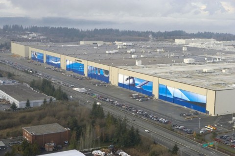 5. Nhà máy chế tạo máy bay của Boeing tại Everett, Mỹ