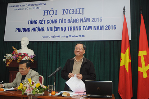 Đảng ủy Bộ Tài chính tổng kết công tác Đảng năm 2015