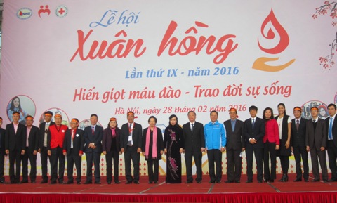 Lễ hội Xuân hồng 2016: Dự kiến sẽ tiếp nhận 8.000 đơn vị máu