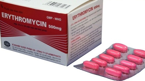 Đình chỉ lưu hành thuốc viên bao phim Erythromycin