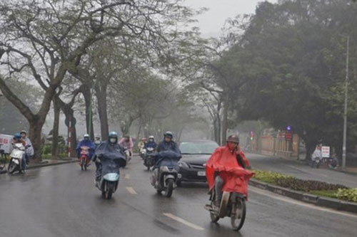 Bắc bộ giảm nhiệt, trời chuyển rét kèm mưa nhỏ, vùng núi rét đậm