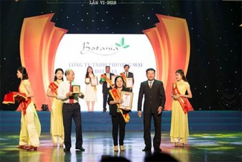 Botania vinh dự lọt Top 10 Thương hiệu nhãn hiệu tin dùng 2018