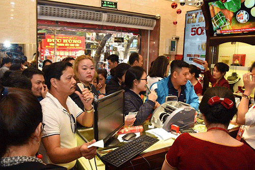 Hai thương hiệu vàng trong nước tăng giảm trái chiều nhau