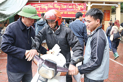 Người dân ở xã Quảng Ngần, huyện Vị Xuyên, tỉnh Hà Giang
