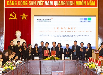 Bắc Á Bank ký hợp đồng khung cho vay gián tiếp Quỹ Phát triển doanh nghiệp nhỏ và vừa