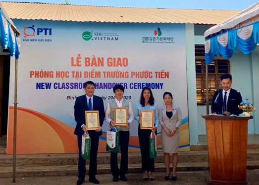 PTI trao tặng phòng học cho trường tiểu học Hưng Phước, Bình Phước