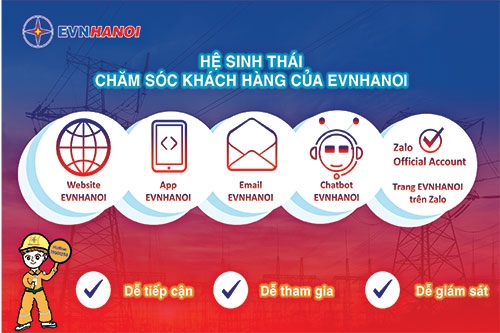 EVNHANOI chuyển mình với hệ sinh thái dịch vụ mới