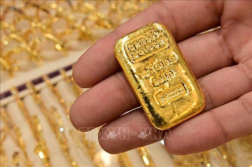 Vàng miếng được bán tại cửa hàng ở Dubai, Các tiểu vương quốc Arab thống nhất (UAE)