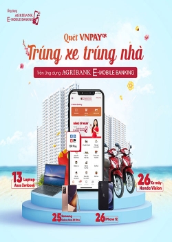 May mắn ‘trúng xe, trúng nhà’ khi thanh toán trên ứng dụng Agribank E-Mobile Banking