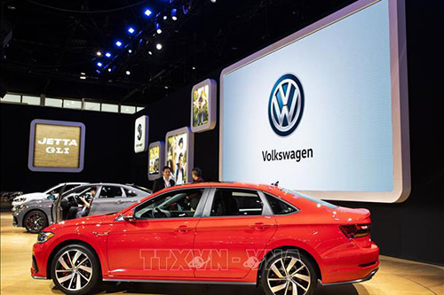 Mẫu ô tô của hãng Volkswagen được giới thiệu tại Triển lãm ô tô Chicago, Mỹ.