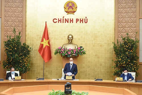 Thủ tướng Nguyễn Xuân Phúc chủ trì cuộc họp Thường trực Chính phủ bàn về tình hình Tết
