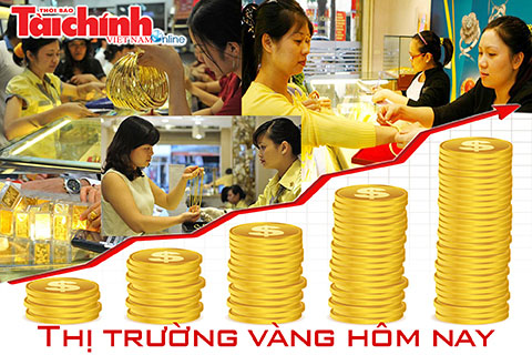 Vàng tiếp tục tăng thêm 200 ngàn đồng/lượng so với đầu tuần