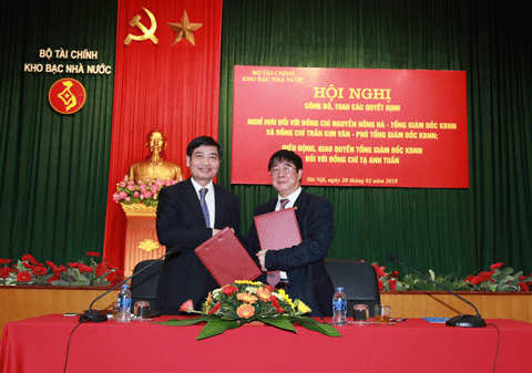 Bàn giao nhiệm vụ Tổng Giám đốc Kho bạc Nhà nước