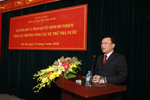 trao quyet dinh bo nhiem tong cuc truong tong cuc du tru nha nuoc