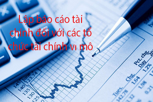 Hướng dẫn lập báo cáo tài chính cho tổ chức tài chính vi mô