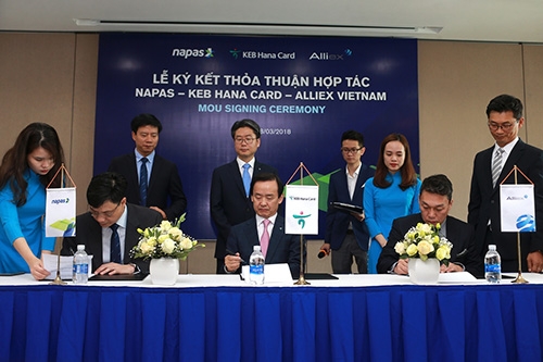 NAPAS hợp tác phát triển thị trường thẻ với Hana Card và Alliex