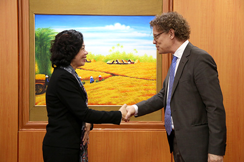 Thứ trưởng Vũ Thị Mai tiếp Đại sứ Thụy Điển Pereric Hogberg