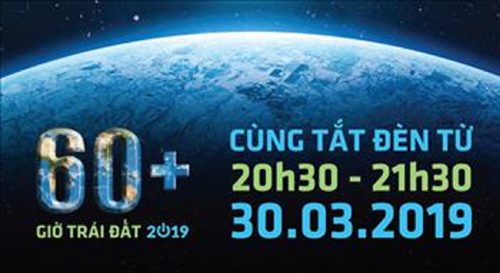 Tắt đèn hưởng ứng chiến dịch Giờ trái đất 2019
