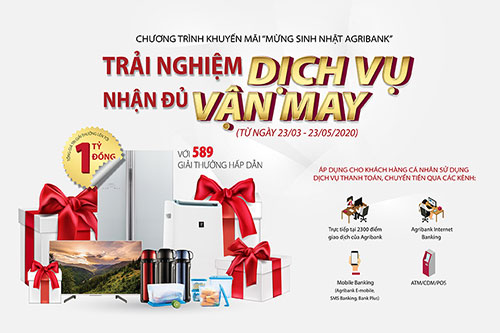 Chương trình khuyến mãi mừng sinh nhật 34 năm Agribank Trao gửi tri ân   Hành trình gắn kết  Báo Phụ Nữ Việt Nam