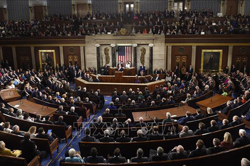 Toàn cảnh một phiên họp Quốc hội Mỹ ở Washington DC.