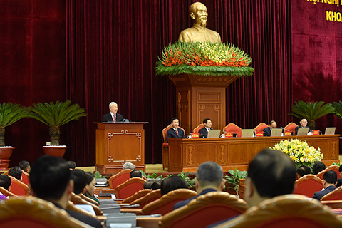 Thay mặt Bộ Chính trị, Ban Bí thư, Tổng Bí thư, Chủ tịch nước Nguyễn Phú trọng