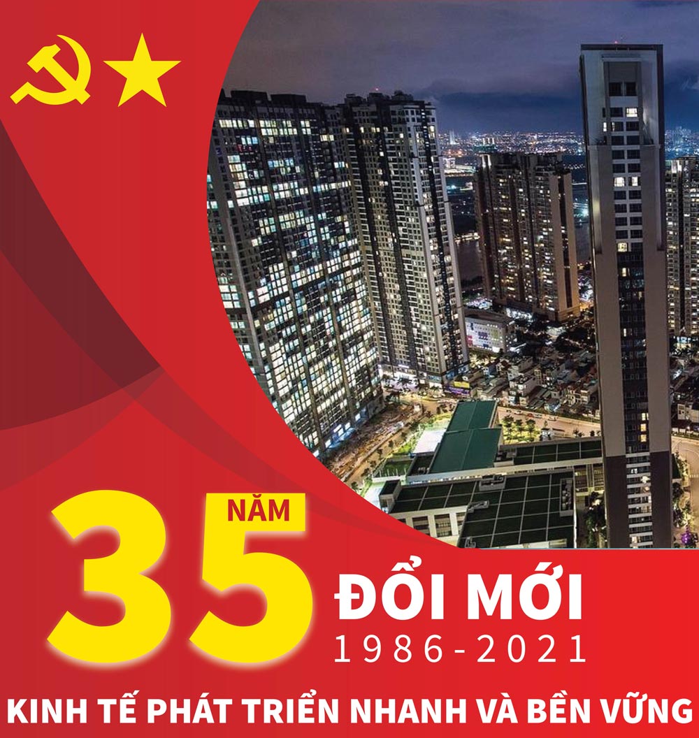 Infographics: Kinh tế phát triển nhanh và bền vững sau 35 năm đổi mới