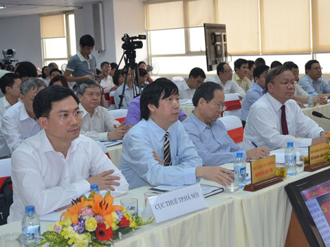 Các đại biểu tham dự Hội nghị triển khai Nghị quyết 19/NQ-CP do Tổng cục Thuế tổ chức