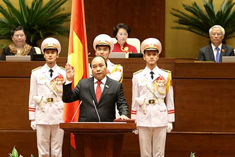 Thủ tướng Nguyễn Xuân Phúc tuyên thệ tại Quốc hội
