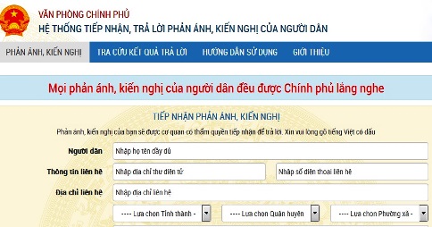 Giới thiệu kênh thông tin tương tác giữa Chính phủ với người dân