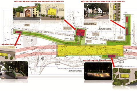 Thi tuyển phương án kiến trúc ga ngầm đường sắt cạnh Hồ Gươm