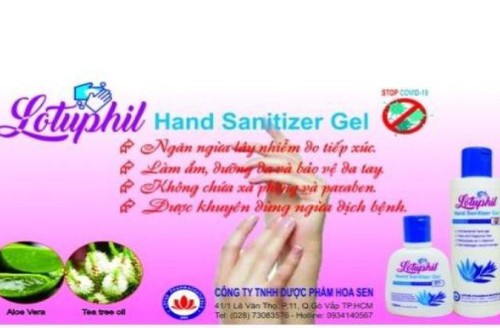 Thu hồi toàn quốc mỹ phẩm Lotuphil Hand Sanitizer Gel